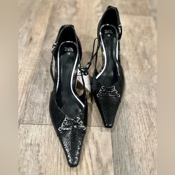 ZARA Pointed Toe Heels NWT - Picture 7 of 10